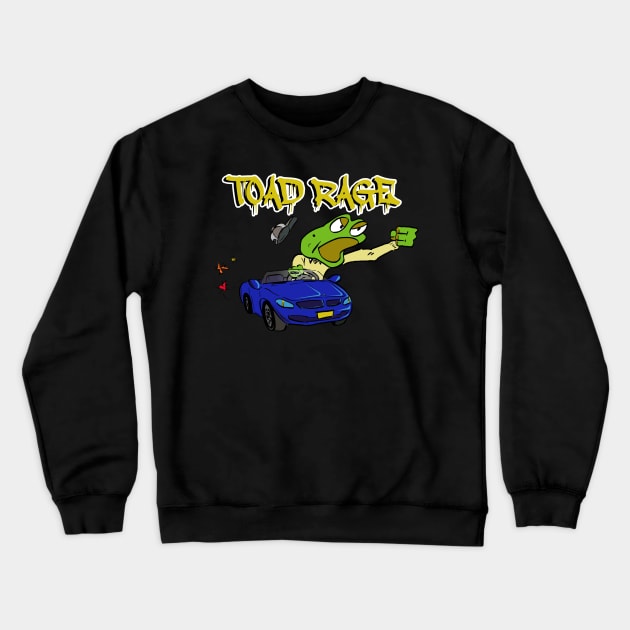 Toad Rage Crewneck Sweatshirt by King Stone Designs